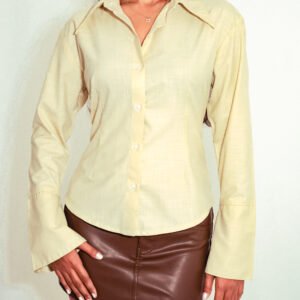Spine tailored shirt - Soft pastel Yellow