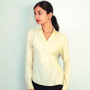 Cinched Silhouette Shirt - Cream