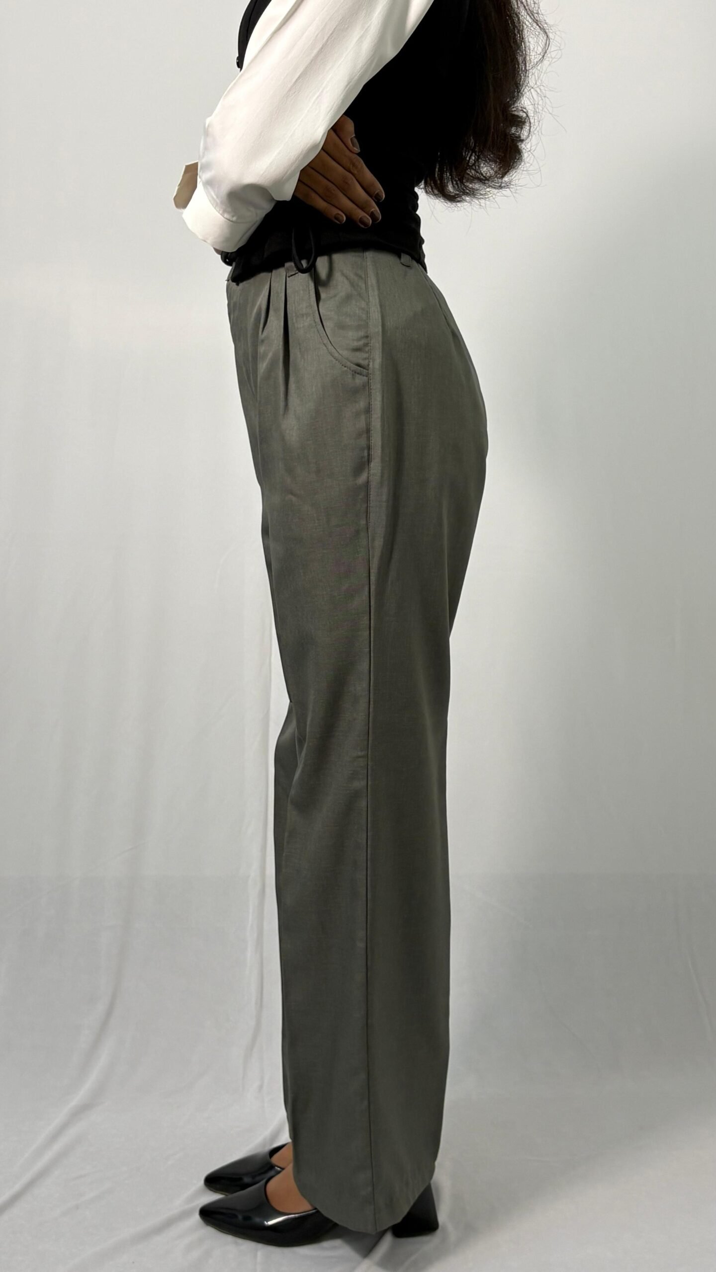 Meridian wide leg pant - Sophisticated Grey - Image 3